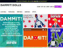 Tablet Screenshot of dammitdolls.com